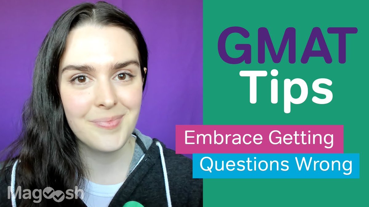 Our Senior Education Manager and 99th percentile scorer, Erika is back with more #GMAT tips! Follow along with this quick video to learn how you can embrace getting questions wrong on test day. 
bit.ly/3Eg4QUL