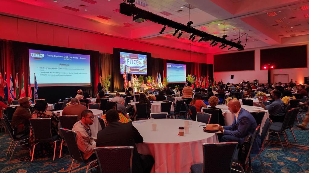 SRBinUS's tweet photo. Being among the keynote speakers at the “Doing Business with the World” panel, Minister Counselors Kozarev and Radojicic participated at the #FITCE event - Florida International Trade and Cultural Expo, and highlighted #Serbia’s business, trade and investment potential. https://t.co/MCXWyNsZMr