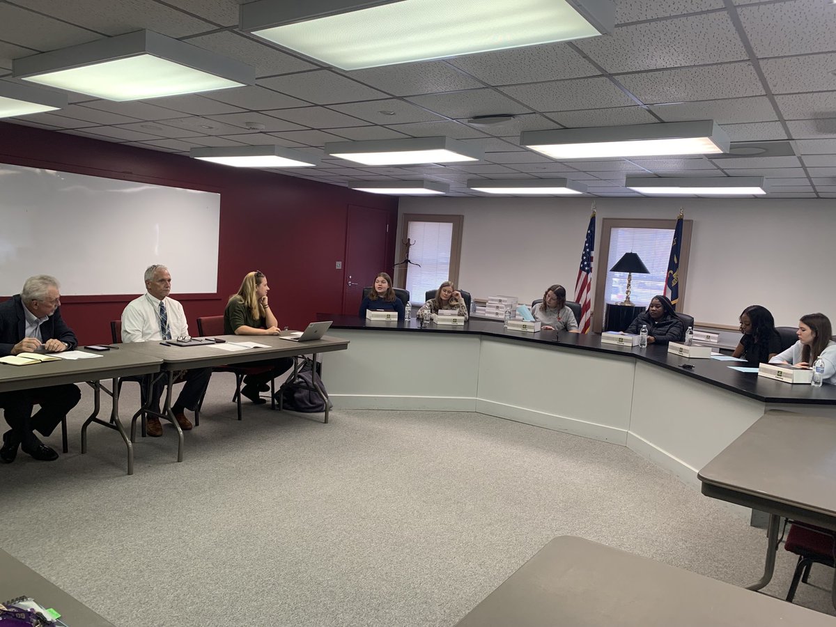 Student panel present highlights from their CTE experiences to our PQ Business Advisory Council. ⁦@lifestrapestry⁩ #everychildeverychanceeveryday #betheone ⁦<a href="/pchstwine/">Sheila Twine</a>⁩ ⁦@MsCHale1018⁩