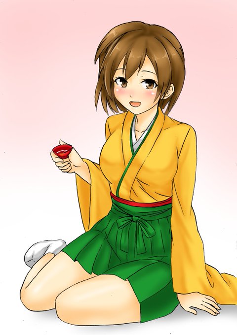 投稿遅すぎる…ワンドロでほろ酔いのイメージで飛龍描いてみました 
