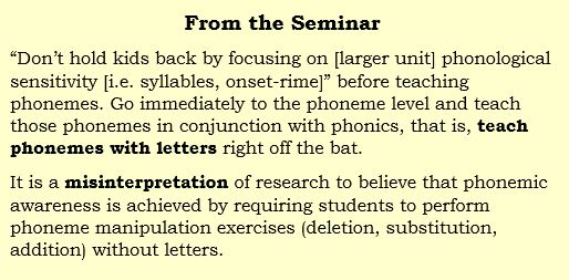 ParkerPhonics's tweet photo. Please listen to Dr. Susan Brady as she discusses phonemic awareness and the proper way to teach it. https://t.co/Pp3e5S98Uv 
Dr. Brady says there are 2 current programs [she wouldn’t name them] doing it the wrong way.

I will name them: Kilpatrick and Heggerty. https://t.co/ylnpSdxywT