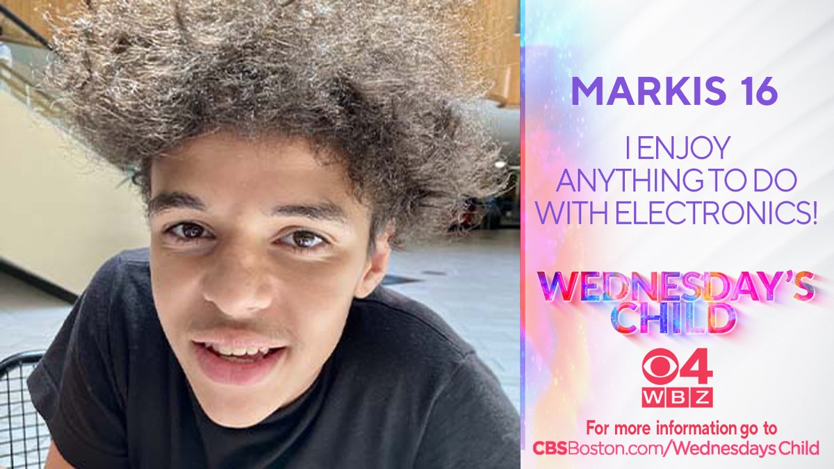 Markis is bright and articulate. He is a great dancer and enjoys video games. cbsn.ws/3WYnhnP #WednesdaysChild