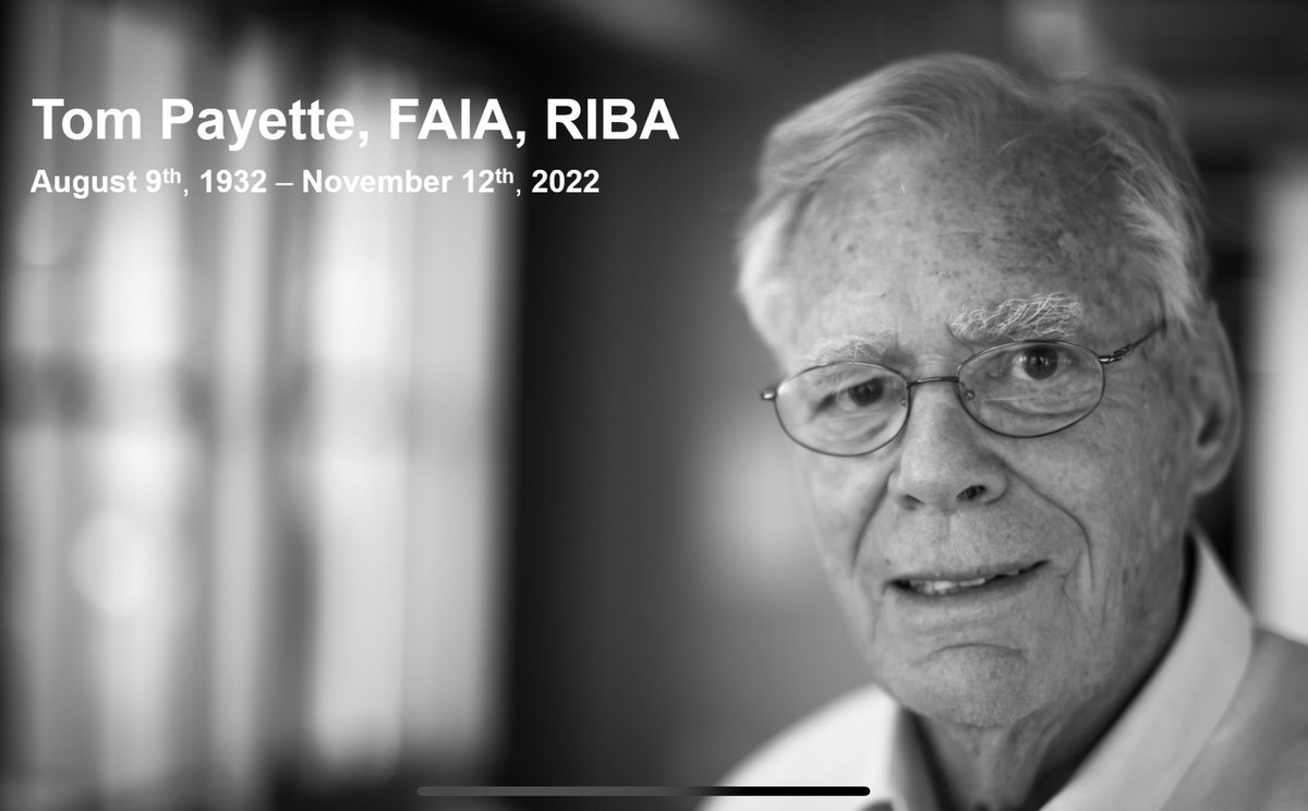 GallivanDan's tweet photo. Remembering our namesake, Tom Payette 

Architecture about People https://t.co/VWH8n72UfY