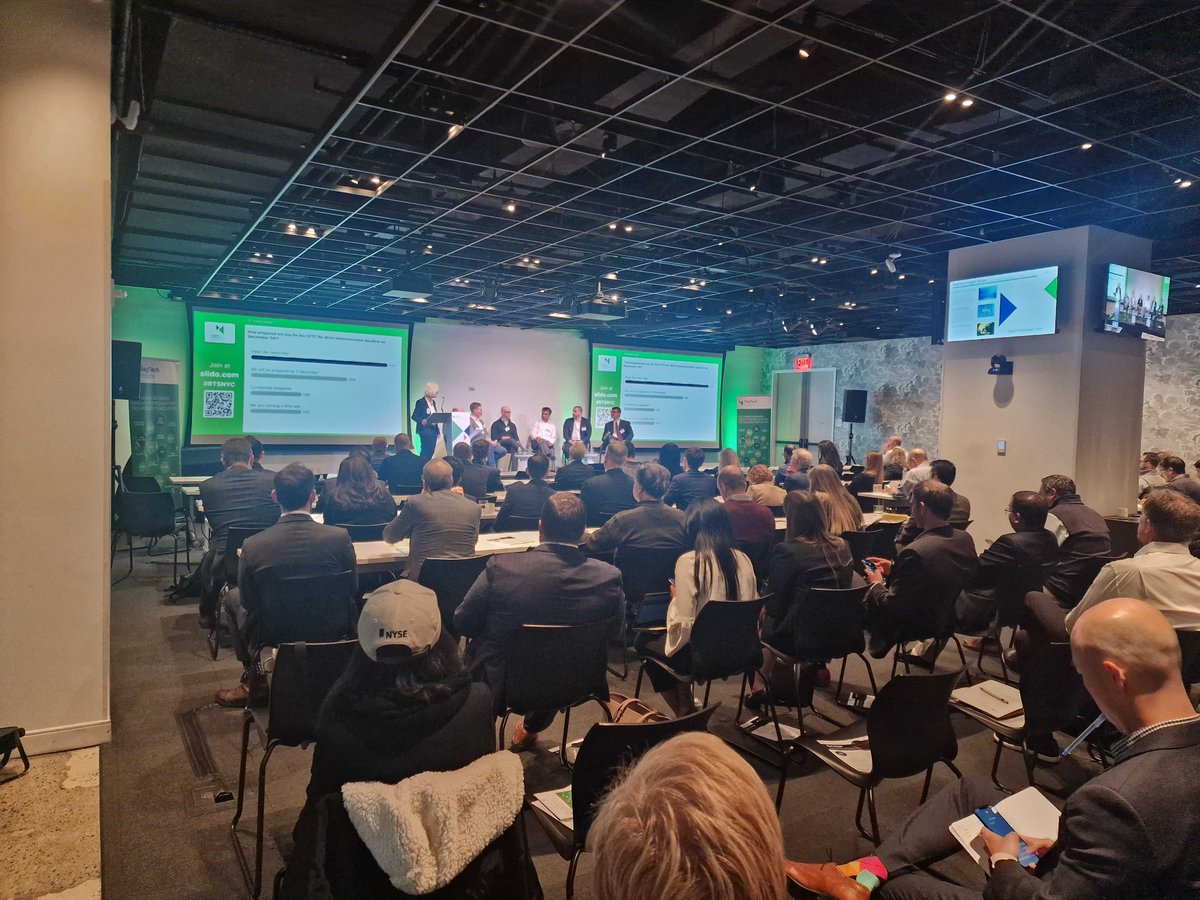 RegTechInsight's tweet photo. When asked in a poll at #RTSNYC, how prepared organisations are for the CFTC Re-Write Implementation deadline on Dec 5th, 43% of attendees said "Help! We need help!", while only 14% are completely prepared.

 @MorganStanley @CreditSuisse @SECGov @SPGMarketIntel @The_DTCC @KOR_FIN https://t.co/xtS4UIW9qQ