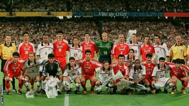 1374Mostafa's tweet photo. @TrollFootball They played against each other once again in the 1998 World Cup, when Iran won 2-1.
This time, unlike last time, the majority of Iranian people want their national team to lose in this game
#MahsaAmini #مهسا_امینی https://t.co/23lc2RvUDE