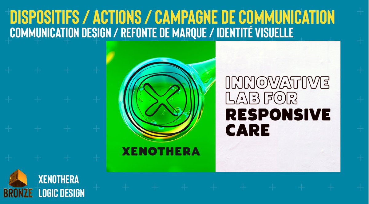 Strategies's tweet image. GP Stratégies de la Communication Santé 2022 – Dispositifs/actions/campagne de com – Com design / refonte de marque / identité visuelle *: un BRONZE pour @xenothera et l’agence #LogicDesign « « XENOTHERA Refonte de marque, du positionnement à l’identité ». Bravo à eux !
#gpstrat