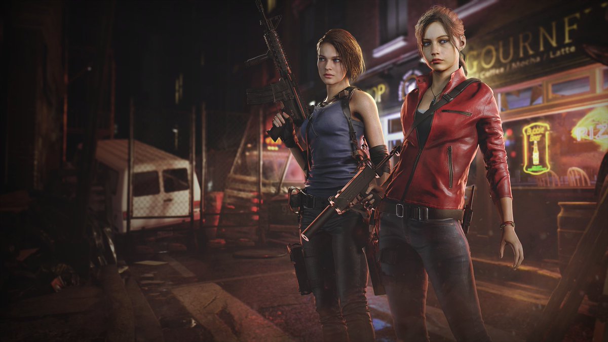 MorganBnvnt's tweet photo. so glad we got an official poster with these two together!! 😍 well if only for the fact that I personally ship them together, they just work together for me ☺️

#REBHFun #ResidentEvil #residentevilreverse #ClaireRedfield #JillValentine #JillxClaire #RedValentine #RedValenfield https://t.co/tR3TWrbtky
