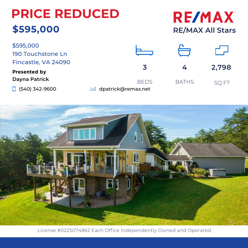 PatrickTeam's tweet image. This One-of-a-Kind, Well-Built Home is Modern yet Exudes Warmth &amp;amp; Character that's Perfect for Entertaining or Cozying Up; Pristinely Set up...

Click here for details:
remax.com/VA/FINCASTLE/h…