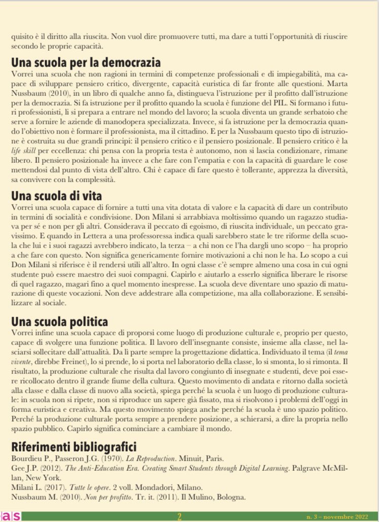 CremitTW's tweet photo. #Eas di #novembre. L’editoriale ‘La scuola che vorrei’ di @Piercesare #Rivoltella apre il nuovo numero #Scholé #Morcelliana https://t.co/DbWcywKsvN