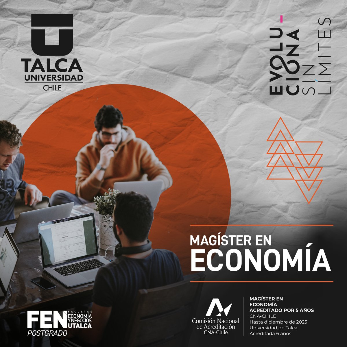 fenutalca's tweet photo. Te invitamos a conocer el Magíster en Economía.

Nuestro programa busca formar economistas con una sólida formación en teoría económica y con capacidad analítica, dotándolos de técnicas de investigación y herramientas de análisis cuantitativo.

Escríbenos▶️ jbasoalto@utalca.cl https://t.co/3J2cqOiIn7