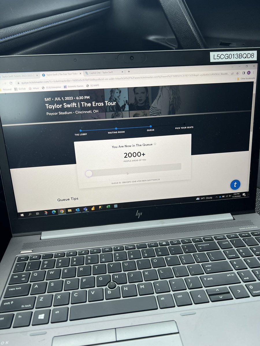 KLR137's tweet photo. So we meet again @Ticketmaster… #TSTheErasTour this struggle is real. https://t.co/MHvDI5ozmY