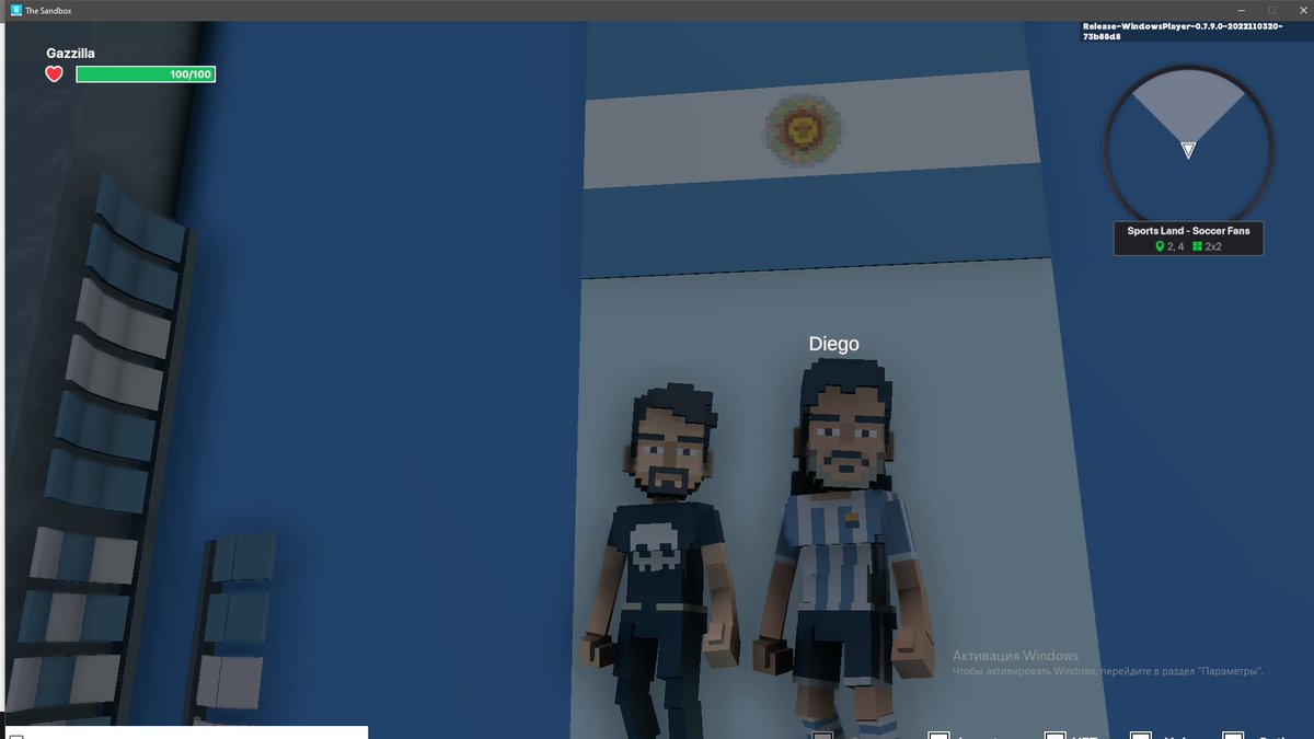AlexUkraine10's tweet photo. @TheSandboxGame @hermitcrabgame Bringing my A game in Sports Land Stadium @hermitcrabgame ⚽ https://t.co/3RCIOtZwD8