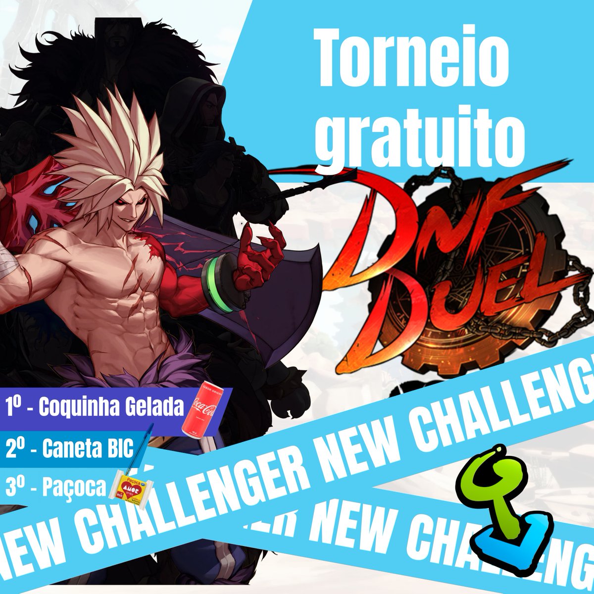 ClubeDaLutaDF's tweet photo. Esse sábado dia 19 contaremos com mais uma edição do DESAFIO CDL NO SHOPPING METRÓPOLE! O jogo da vez é DNF duel, e todos que se inscreverem no freeplay ganham entrada gratuita para esse torneio STACKADÍSSIMO! https://t.co/MYDOivMWqE