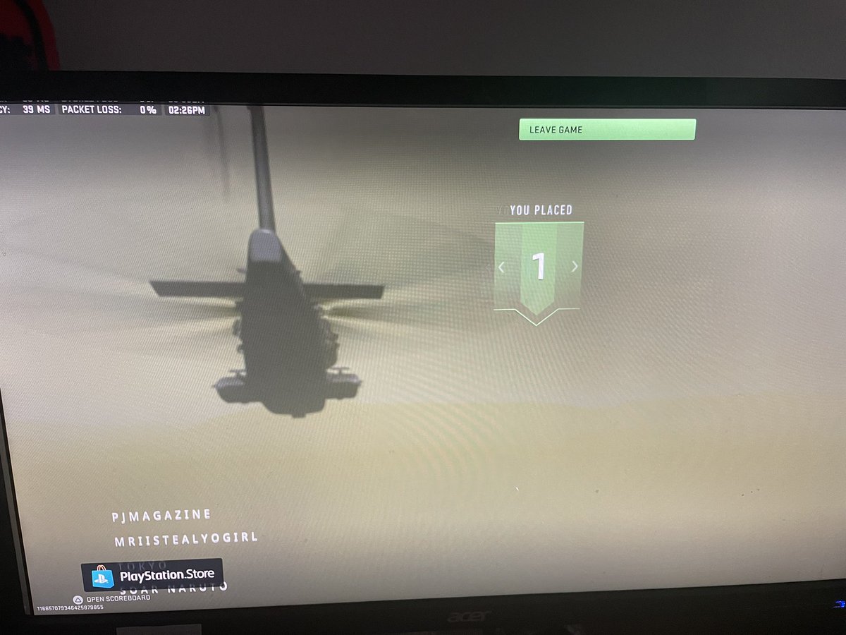 aceshredds's tweet photo. First game First dub ‼️ https://t.co/fNkpES5Gkt