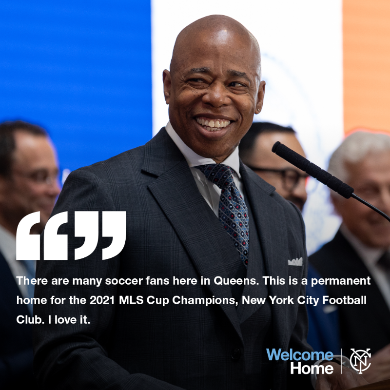 newyorkcityfc's tweet photo. An historic day in the World's Borough 🌐🏟