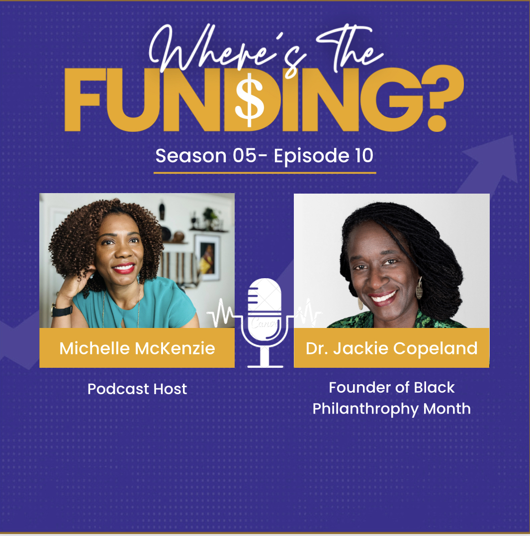 Everyday is Black Philanthropy Month as you'll see in this new podcast interview with Michelle McKenzie from "Where's The Funding?" Podcast. See the link below to hear the interview:
lnkd.in/eFb8E66r
Thanks for all you do to keep the talk &amp; walk real on Blk funding.