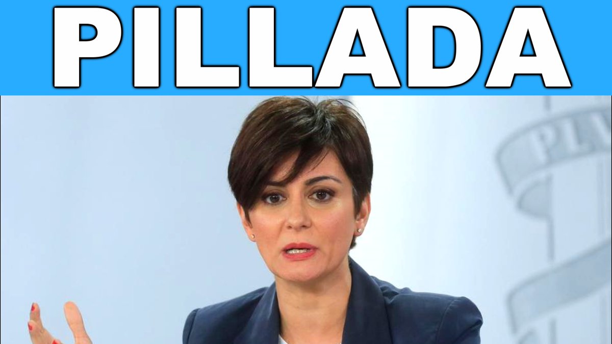 NUEVA RAREZA

¡TIERRA TRÁGAME! Eso debió pensar la ERUDITA Isabel Rodríguez... Y otras cuitas de actualidad...

ENLACE: youtu.be/pa5eytlaon0