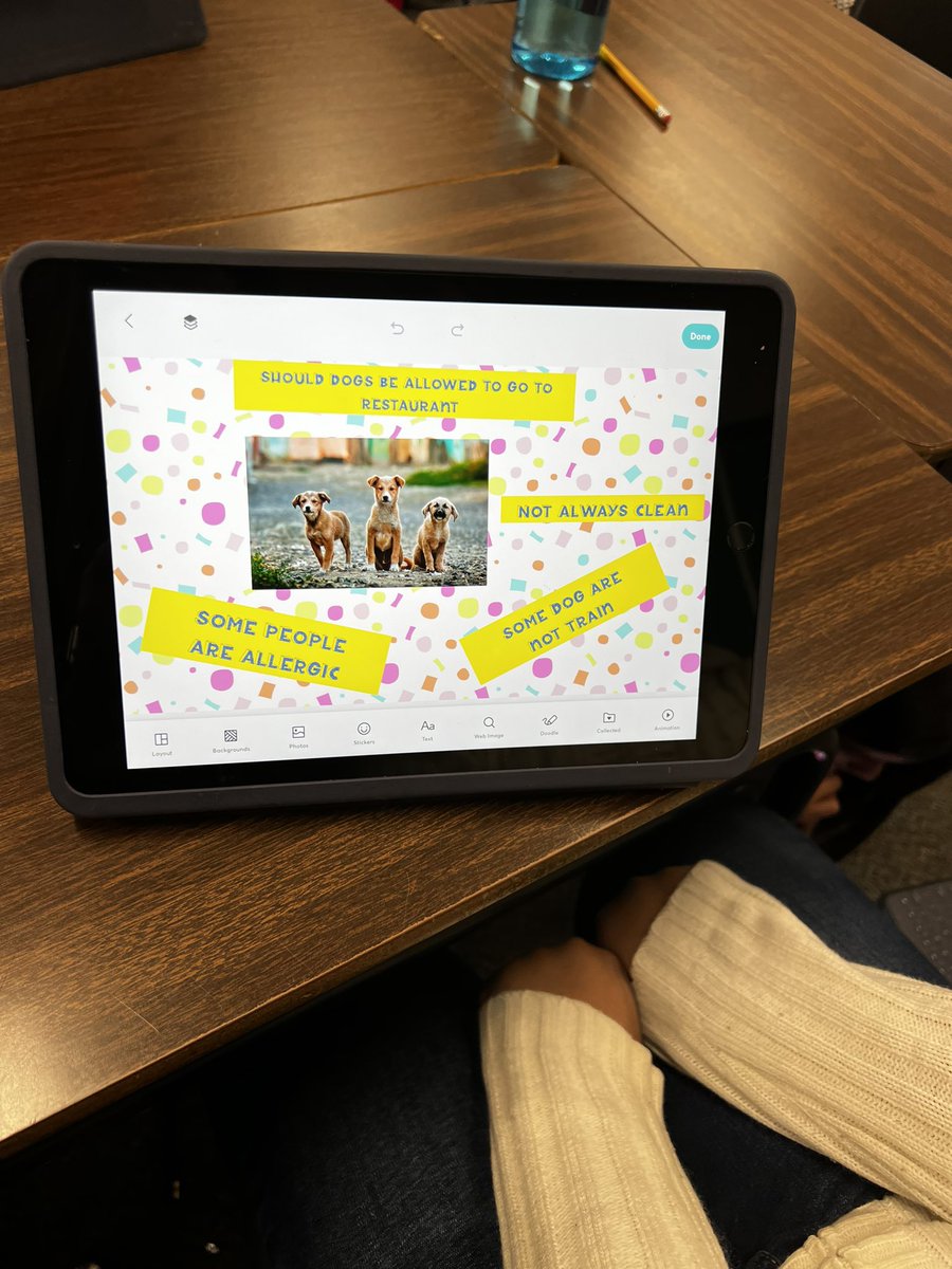 ElainaKloecker's tweet photo. Ms. Hickman upped the engagement in her class with argumentative texts today. Infographics that were created in @PicCollage were #appsmashed with @ChatterPixIt to ‘give voice’ to their claims and evidence @GCCISDLiteracy @gccisd_edtech https://t.co/KN9ItlrGY8