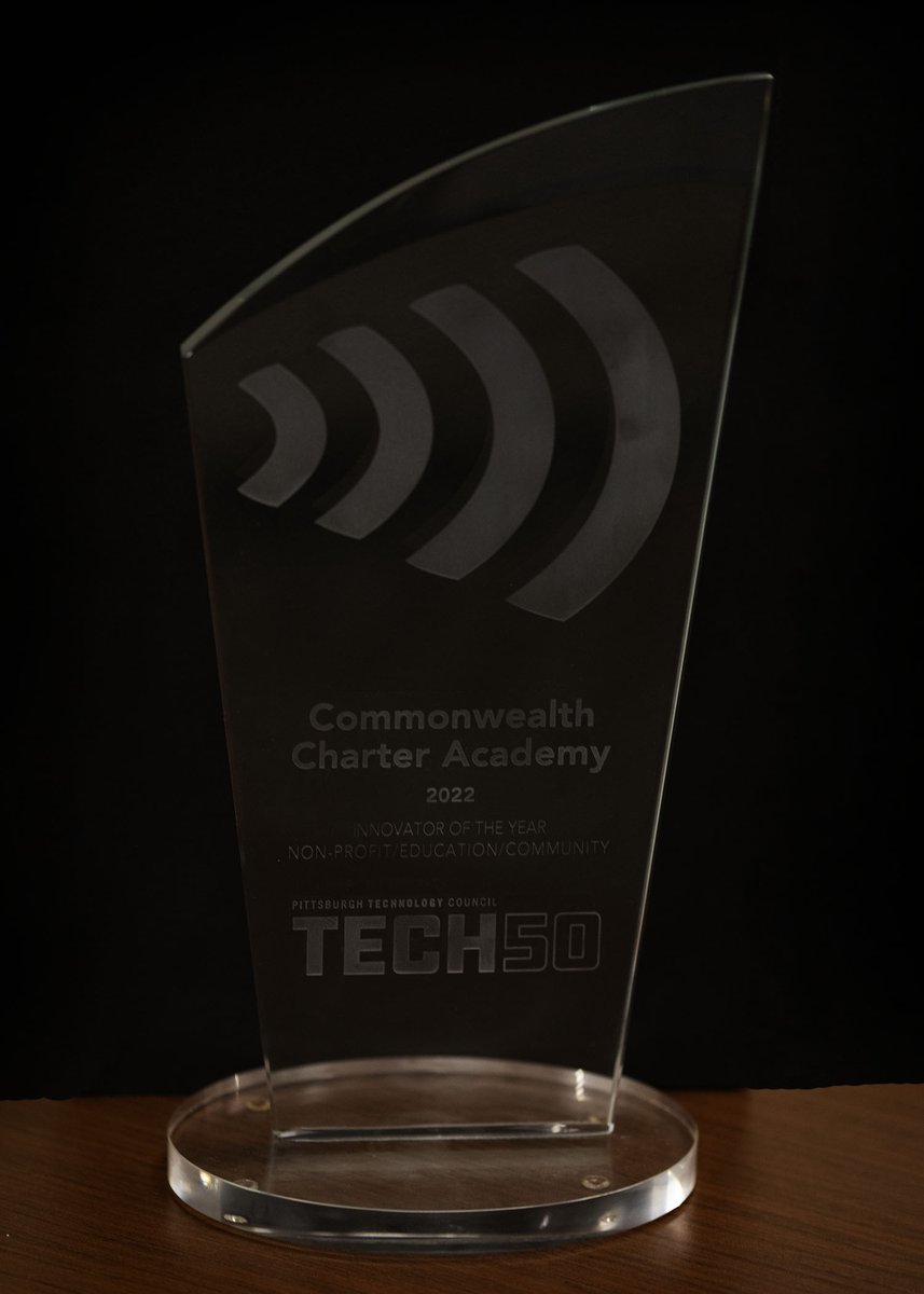 ccacharter's tweet photo. #CCA is pleased to announce that the @pghtech (Pittsburgh Technology Council) has recently recognized us with the #Tech50 Award for the Non-Profit/Education/Community category. #HowSchoolShouldWork #CCAProud #CCA20Years https://t.co/YagKkz1TUp
