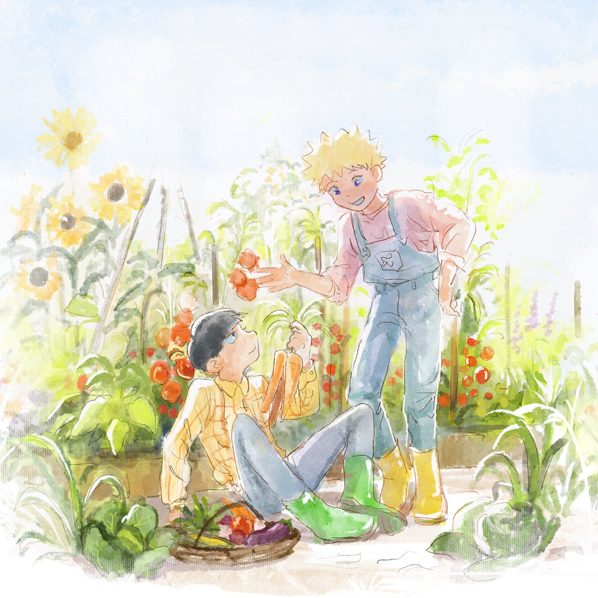 「Oh god they're gardening  #mp100 」|SiBのイラスト