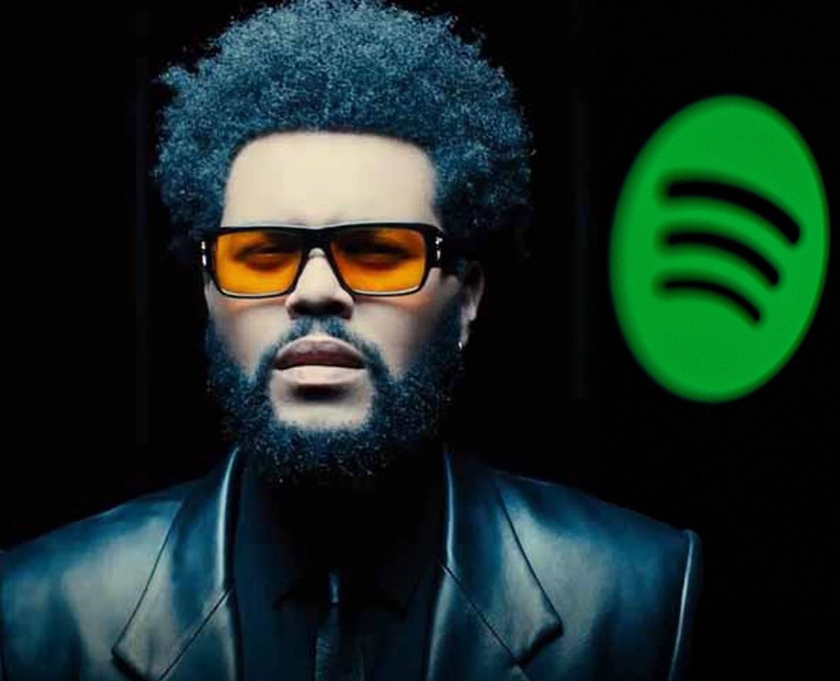 WeekndSpanish's tweet photo. El día del lanzamiento de ‘Dawn FM’ @theweeknd logra el mayor registro de oyentes activos en Spotify en su carrera (+15M de oyentes activos). https://t.co/0JkJQ2vH5n