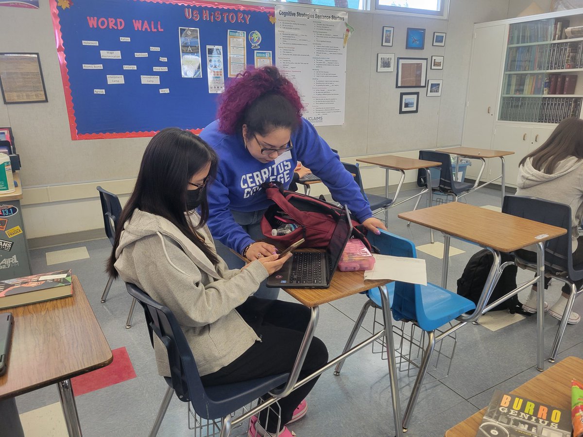jghsace1's tweet photo. Our ACE seniors registering for our EDEL 100 dual-enrollment course with @cerritoscollegeteach today.
What better way to support @jghsavid College Week
@nlmusd @cerritoscollege https://t.co/9y9WrufhI4