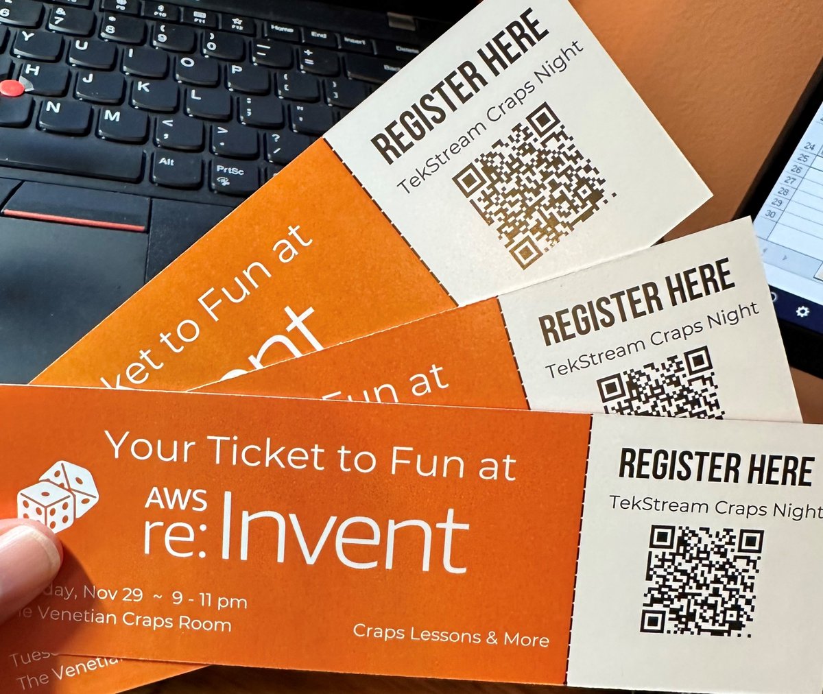 Party alert!!! TekStream Craps Night at #awsreinvent is a ton of fun and you're invited - Tuesday 11/29 from 9-11 pm at The Venetian Casino. Register today & get $25 in real chips on us! resource.tekstream.com/tekstream-aws-…

#aws #awssecurity #awspartner @splunk #splunkpartner #splunksecurity