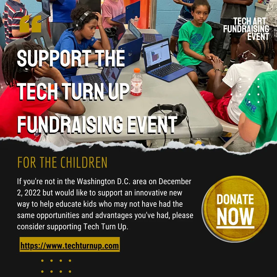 techturnup's tweet photo. #techturnup #fundraiser #D.C. #innovative #NFTs #supportus #Nonprofits #WashingtonDC https://t.co/jJEggoWh7n