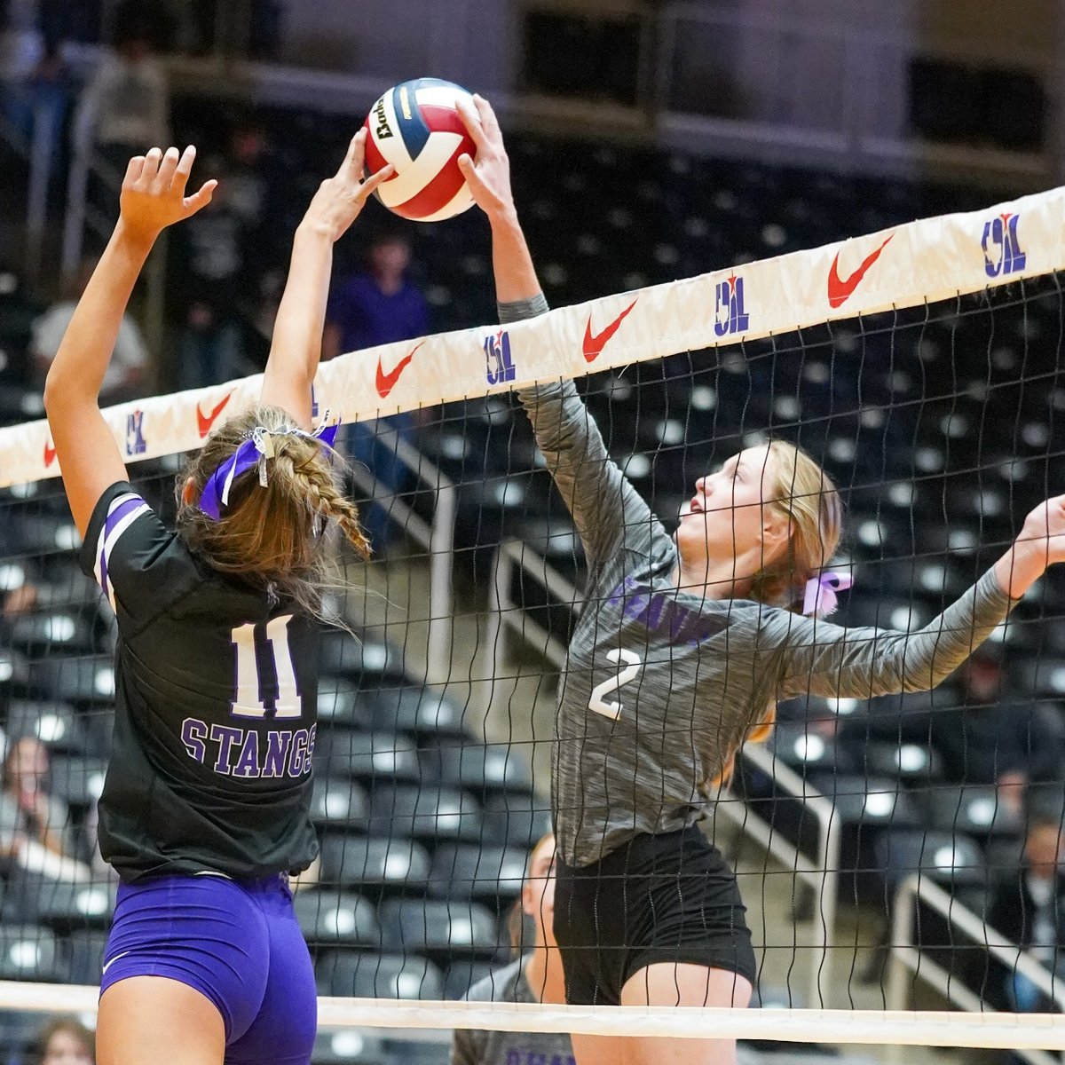 uiltexas's tweet photo. 🙅‍♀️🙅‍♀️🙅‍♀️🙅‍♀️🙅‍♀️🙅‍♀️🙅‍♀️

With 6 blocks, #2 Mabry Herrmann (@DHanisAthletics) tied the #UILState 1A individual record in the 1A state semifinal match vs Benjamin. https://t.co/9pTt6eVSG4