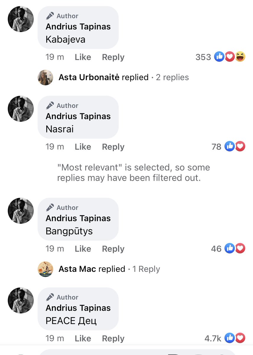 AndriusTapinas's tweet image. I have launched a voting on my Facebook to name marine drone for Ukraine crowdfunded and bought by Lithuanians. 

This is how poll leader looks after just 19 minutes of voting with almost 5k votes