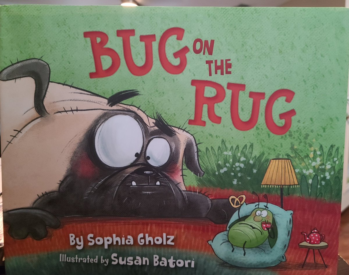 @NaomiJKrueger Why I like books like BUG ON THE RUG by @sophiagholz & @susanbatori. Short sentences, sparse text, ug words, rhyme, humor, heart, a story arc with a theme, bright and bold illustrations, etc. It's a great read with my 4yo.