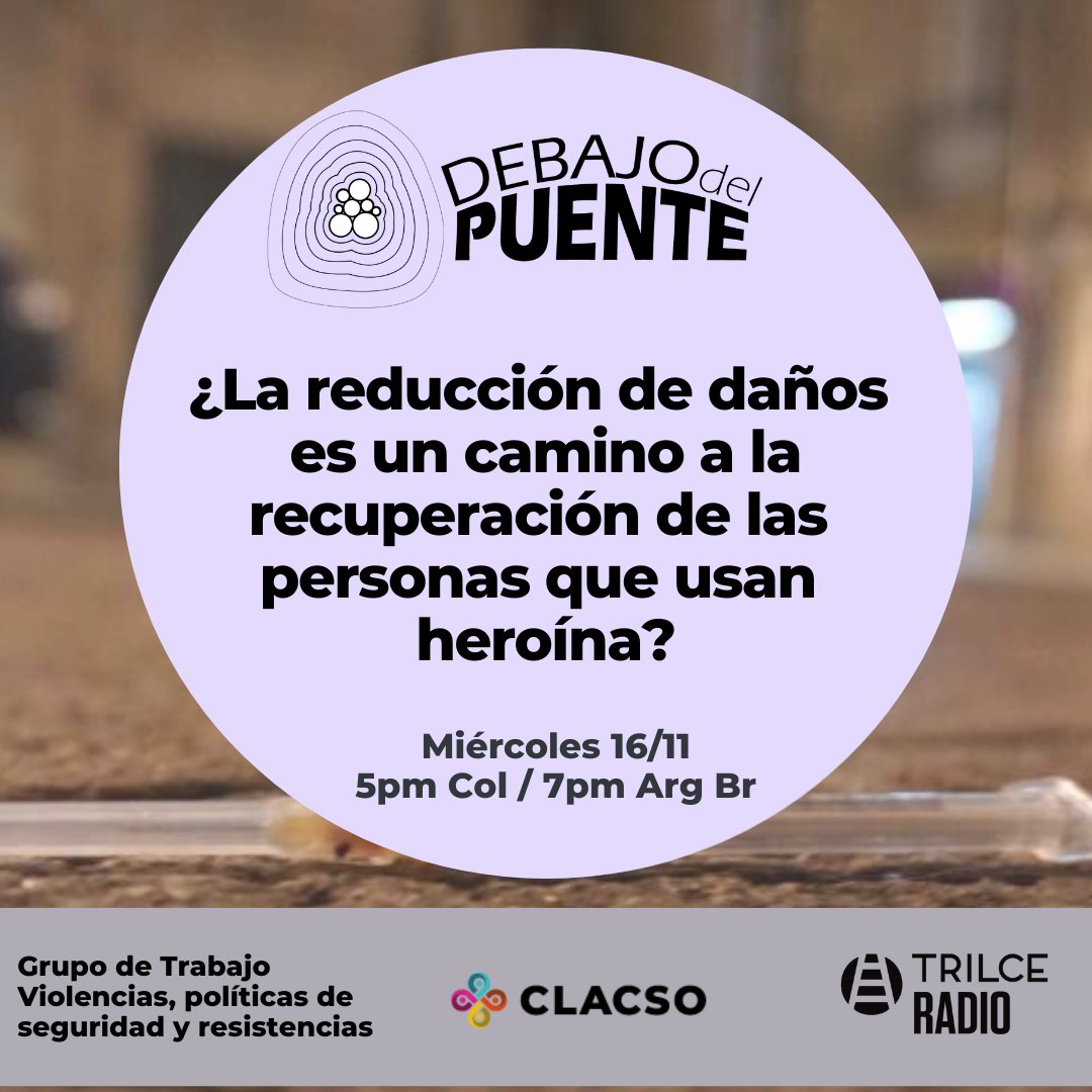 hoy 19hs <a href="/DebajoPuente/">Debajo Del Puente</a> con <a href="/ICarolinaDuque/">Carolina Duque</a> e invitadas/dos