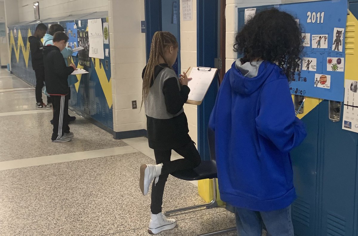 CharlesMotter's tweet photo. Working out some integer subtraction task cards today in #Math6 @CuCPS Middle School. #WeAreCuCPS #UpAndMoving #DukePride https://t.co/XajorNFI2S