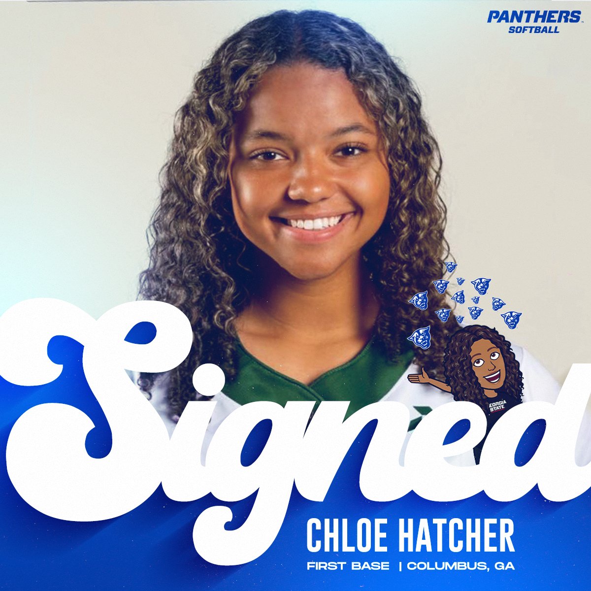 𝗪𝗲𝗹𝗰𝗼𝗺𝗲 𝗼𝘂𝗿 𝘀𝗶𝘅𝘁𝗵 𝘀𝗶𝗴𝗻𝗲𝗲, 𝗖𝗵𝗹𝗼𝗲 𝗛𝗮𝘁𝗰𝗵𝗲𝗿! 

A First Baseman from Columbus, Ga! Welcome to the Panther Family <a href="/chloe_hatcher05/">Chloe Hatcher</a> !🐾

#OurCity | #BeTheOne