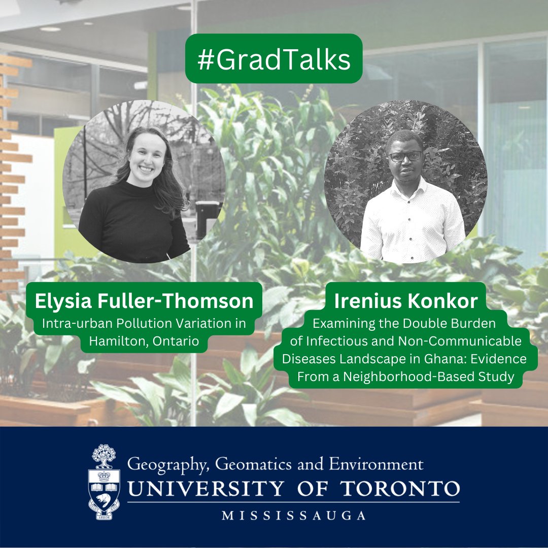 UTM_GGE's tweet photo. Three thought-provoking presentations at #GradTalks today! Great turnout on a snowy Wednesday. Thank you to all who attended. ❄️ @geo_uoft https://t.co/EMAETXcm8z