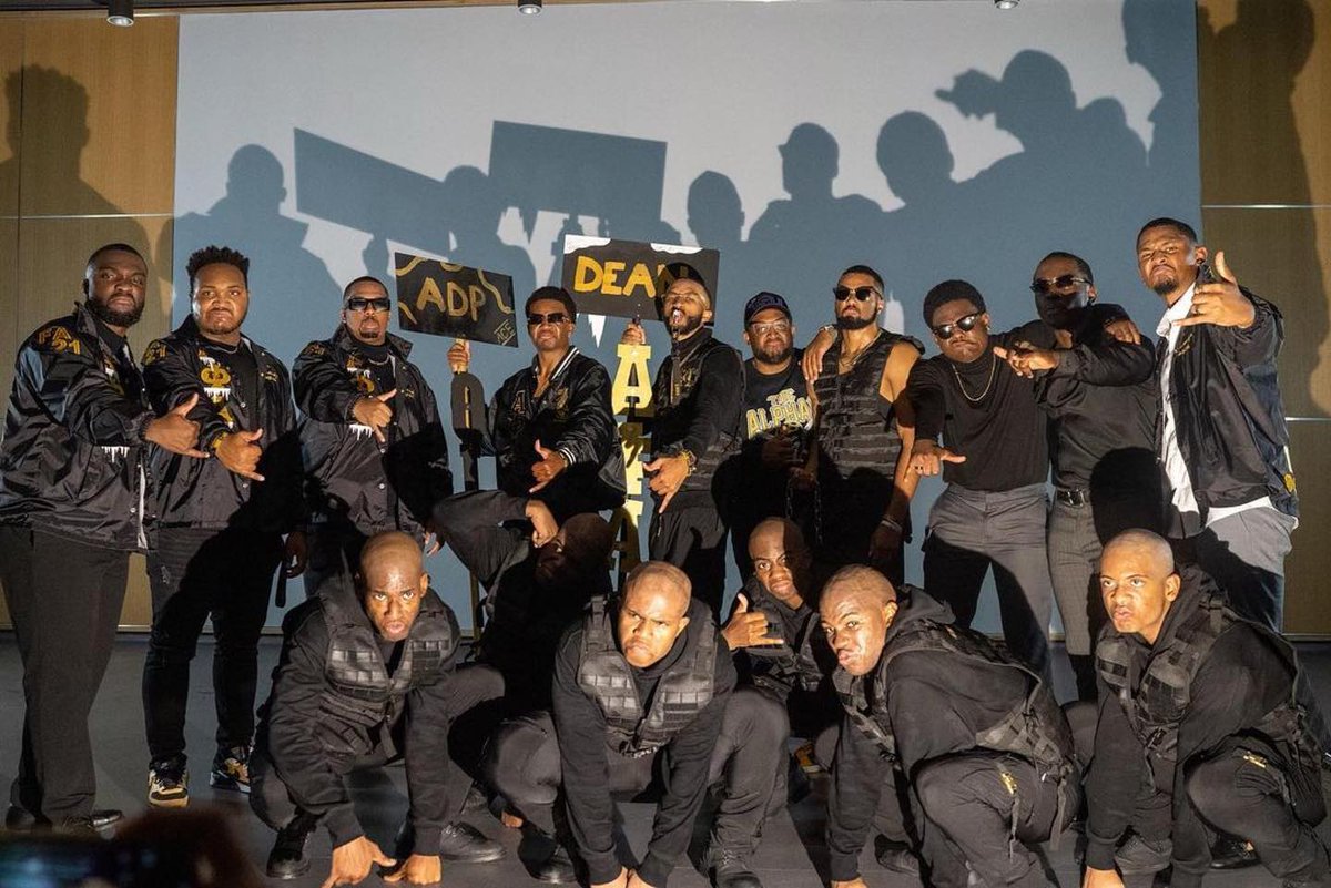 watchtheyard's tweet photo. The Alphas at Virginia Tech just crossed their Fall 2022 line. Let’s all welcome them to Black greekdom! 

📷: @tialphas1906 https://t.co/EPEBAOUGTV