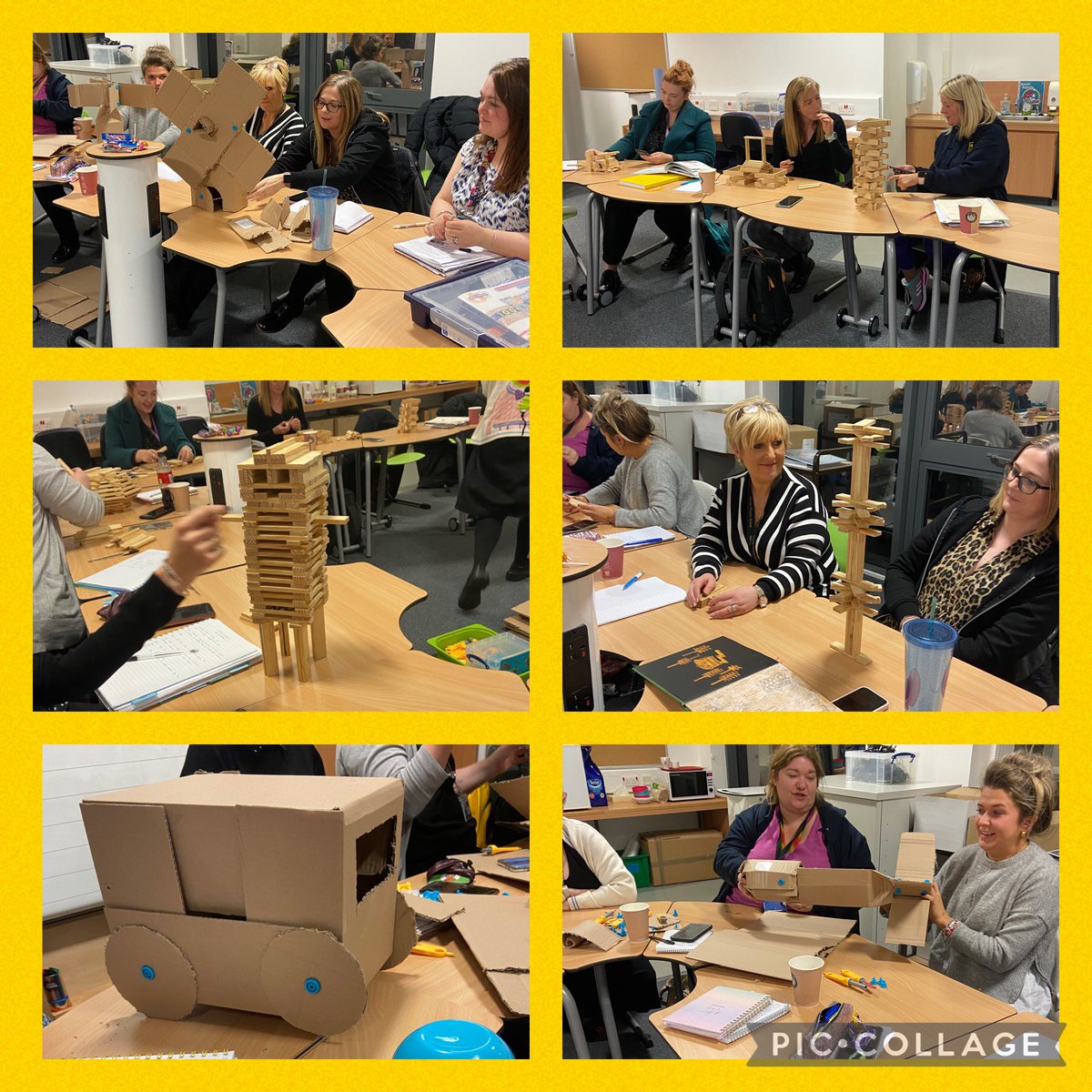 SLC’s STEM Mentors training session tonight explored the Kapla and MakeDo resources which can be used throughout the primary school 👍🏻

Great links were made to other curricular areas and creativity was outstanding! ⭐️

#itsSLC
<a href="/RaiseScotland/">RAiSE</a>