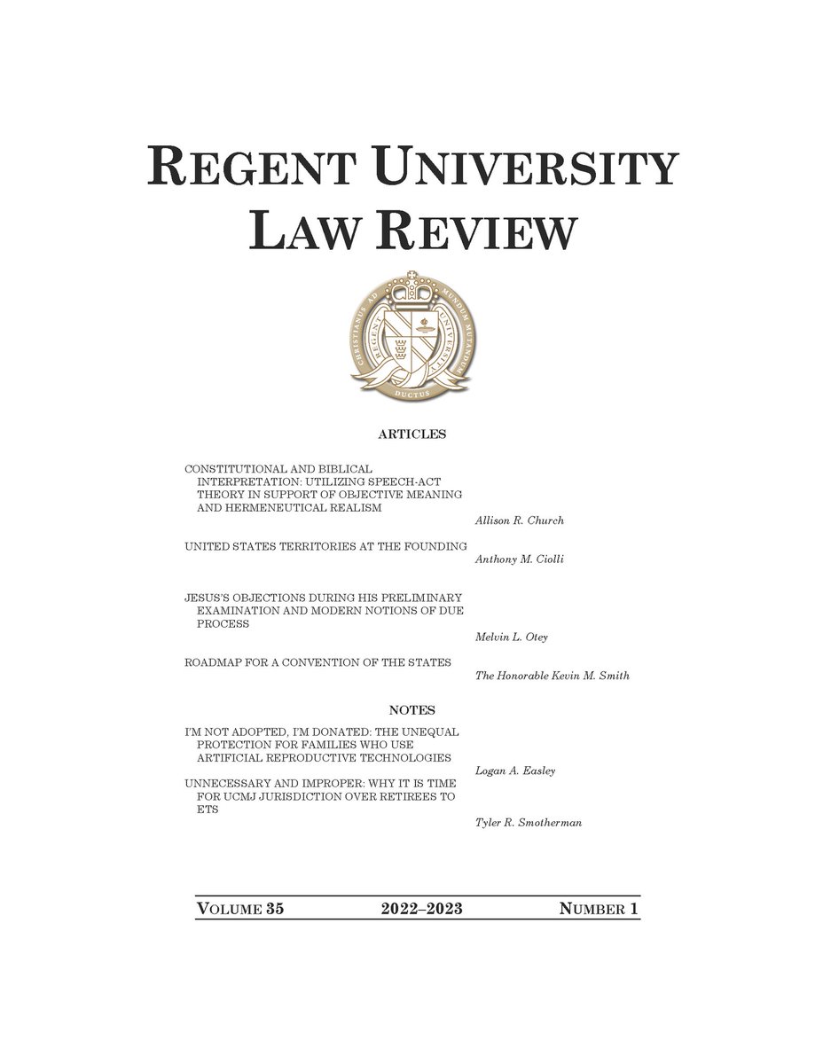 RegentLawReview's tweet photo. We are so excited to announce that Issue 1 of #RULR Vol. 35 has been sent to the publishers! We cannot wait to share the insightful and compelling scholarship behind these titles. Links to the online versions forthcoming. https://t.co/SQeJUcjRsN