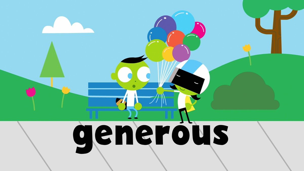 For #GivingTuesday tomorrow, give your family a "Word of the Week": generous! What does being generous mean to you? to.pbs.org/3DearbS
