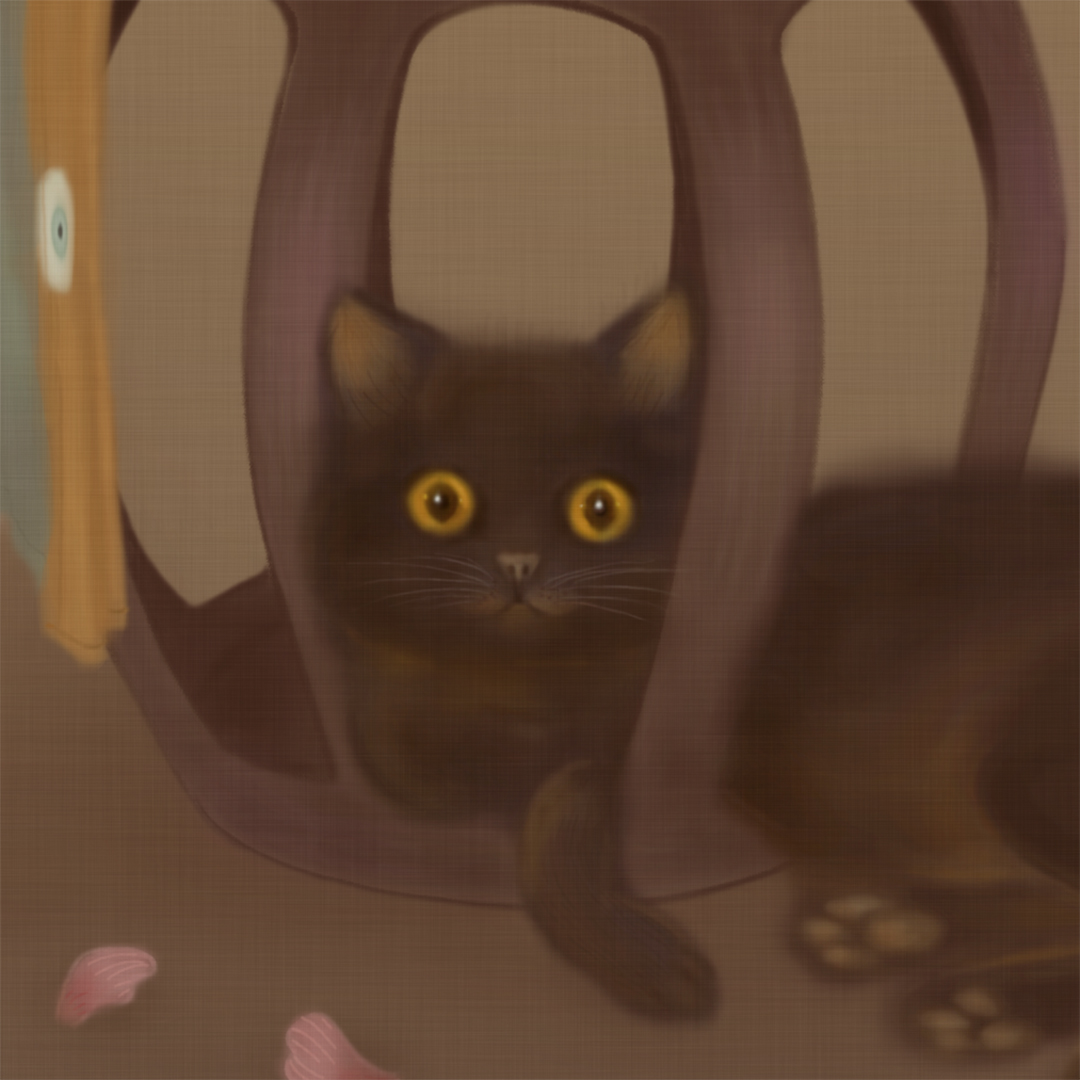 Mitnight cat time! #ねこ #猫 #wip #sneakpeek #sonyafu #crop #painting