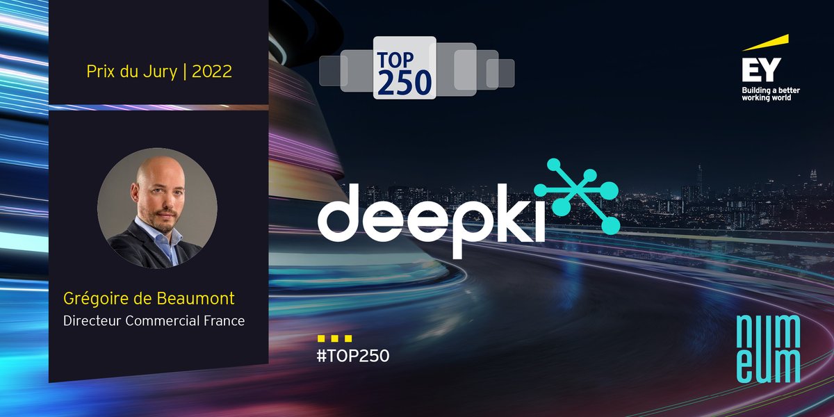 Et pour terminer cette soirée en beauté, le Prix du Jury du #TOP250NUM 2022 est décerné à Grégoire de Beaumont, avec <a href="/DeepkiSAS/">Deepki</a> !