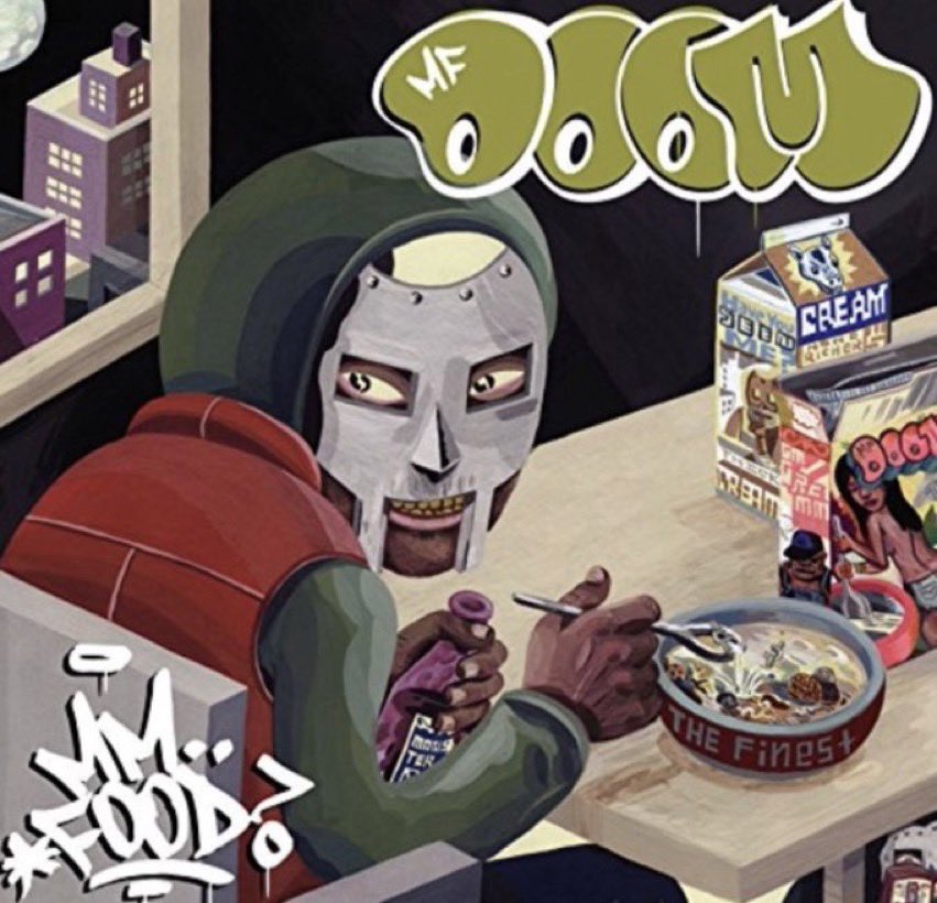 GrownUpRap's tweet photo. Rap History: MF DOOM - ‘MM..FOOD’, released November 16, 2004. https://t.co/2CJ1tGiS5v