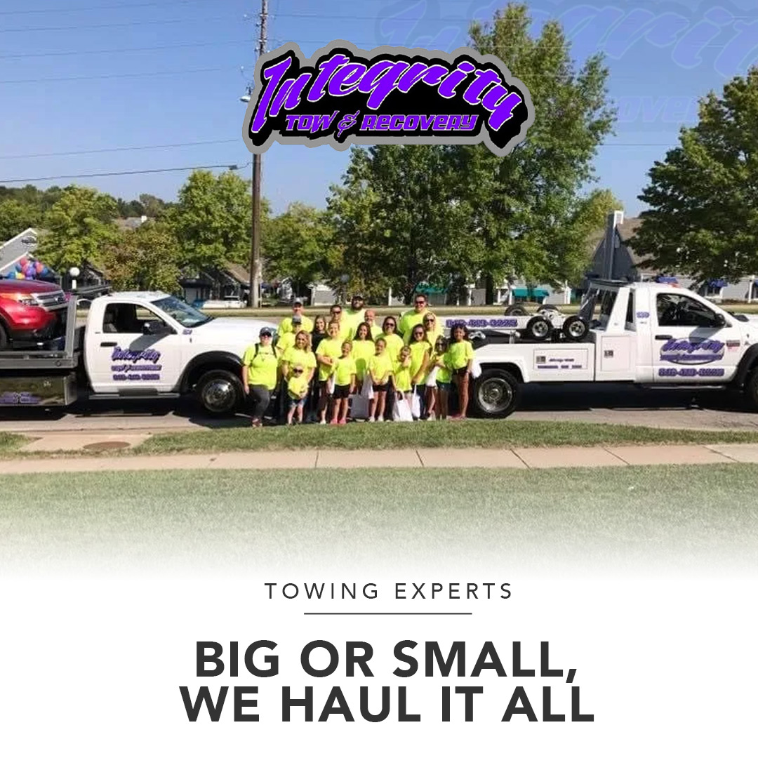 integrity_tow's tweet photo. You wouldn’t trust just anyone to work on your vehicle, so don’t trust just anyone to tow your vehicle. We are towing experts and we haul it all, big or small. #IntegrityTow #HoltTow #TowingExperts #TowService https://t.co/uUCnnOBcBO