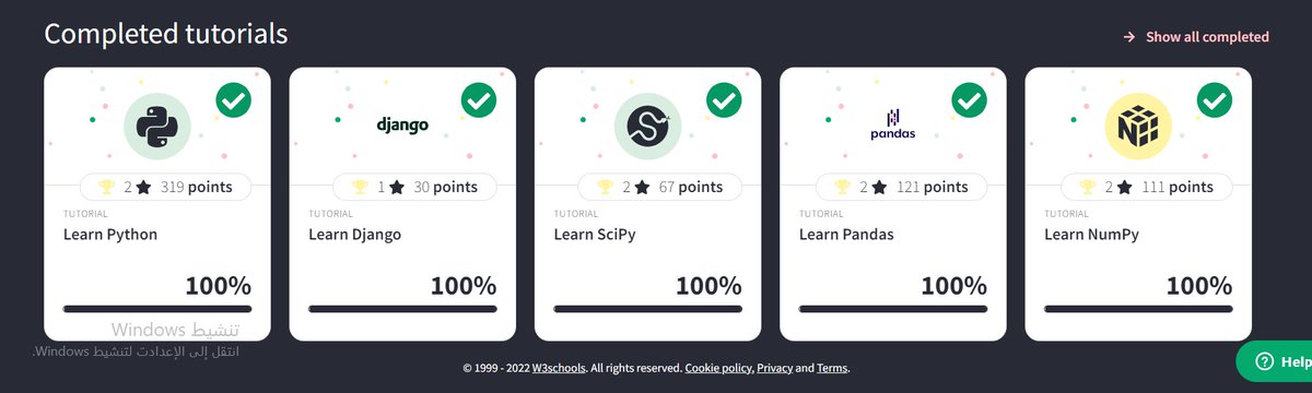 7ussein_3uda's tweet photo. انهيت تمارين واختبارات لغة #python مع أشهر مكتباتها :
#django #sciPy #pandas #numPy
عبر موقع #W3Schools

#pythoncode 
#schools https://t.co/KQrToLE6G0