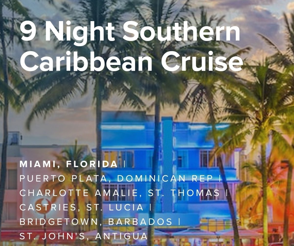 Was just able to secure some time off in December, perfect timing to take an amazing 9-night cruise on <a href="/RoyalCaribbean/">Royal Caribbean</a> beautiful #GrandeuroftheSeas from <a href="/PortMiami/">PortMiami</a>. See you real soon! <a href="/JamesVanFleet/">James Van Fleet</a> please get some nice weather ready for us 🙂🙂