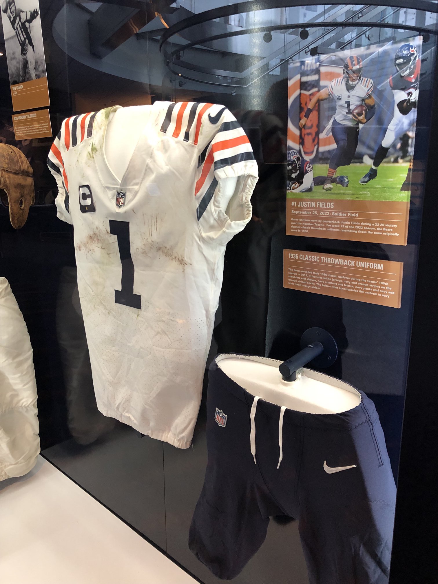 Adam Jahns on X: 'There used to be a No. 58 jersey in this case at Halas  Hall. Now it's occupied by No. 1.  / X
