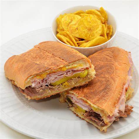 My lunch! 

Cuban Sandwich with plantain chips on the side. 

Yummy in my tummy!!