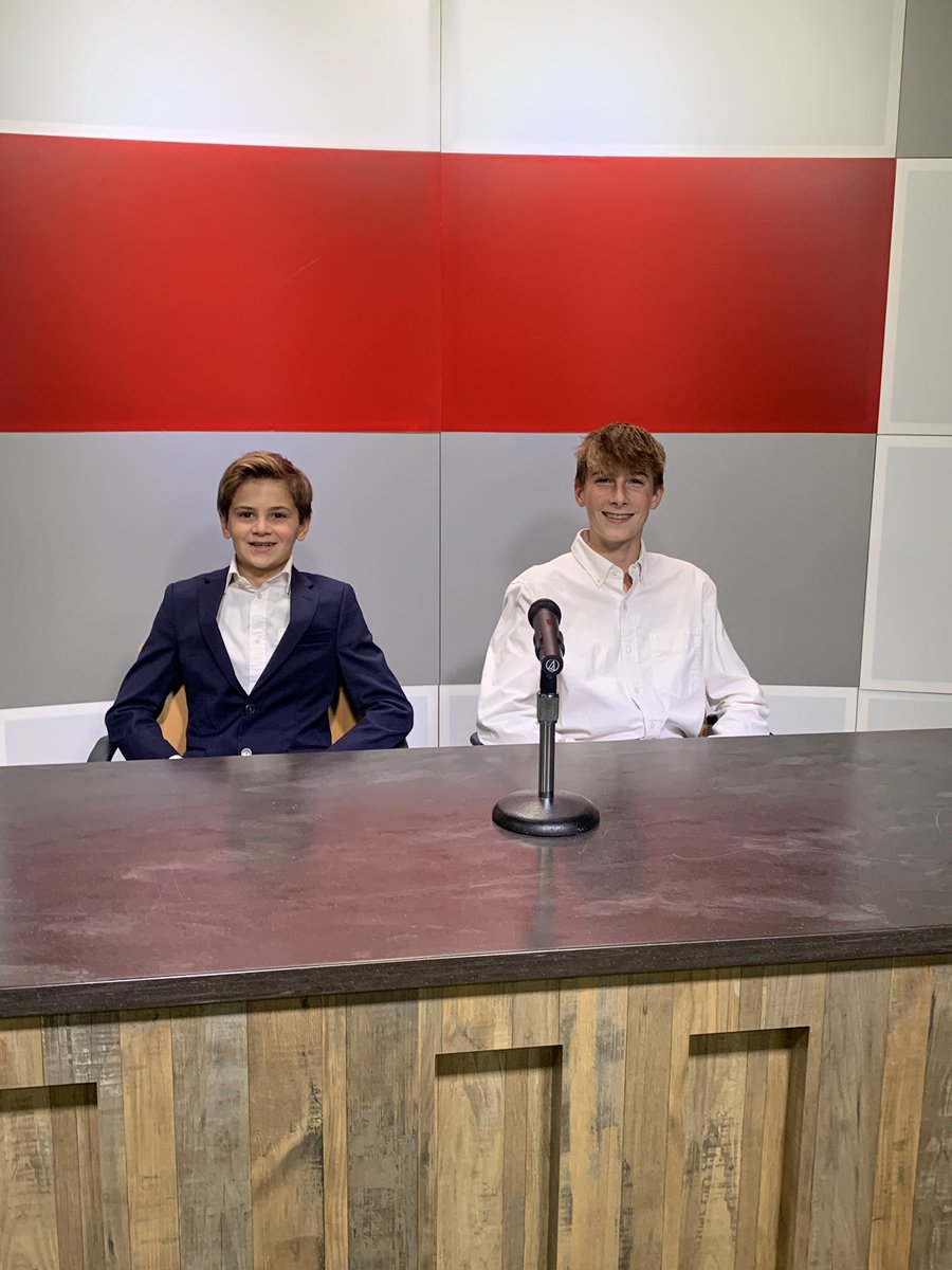 PCVideoPro's tweet image. 8th graders recording the 1st episode of the year of the PCMS Video magazine!
@We_are_PC @portclintonms