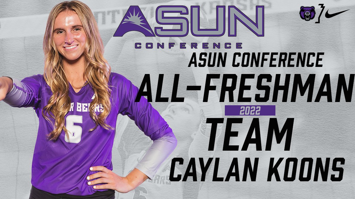 Well deserved! 💪
Proud to announce that Caylan Koons has been named to the ASUN All-Freshman team!

Story: ucasports.com/news/2022/11/1…

#BearClawsUp x #SugaSuga