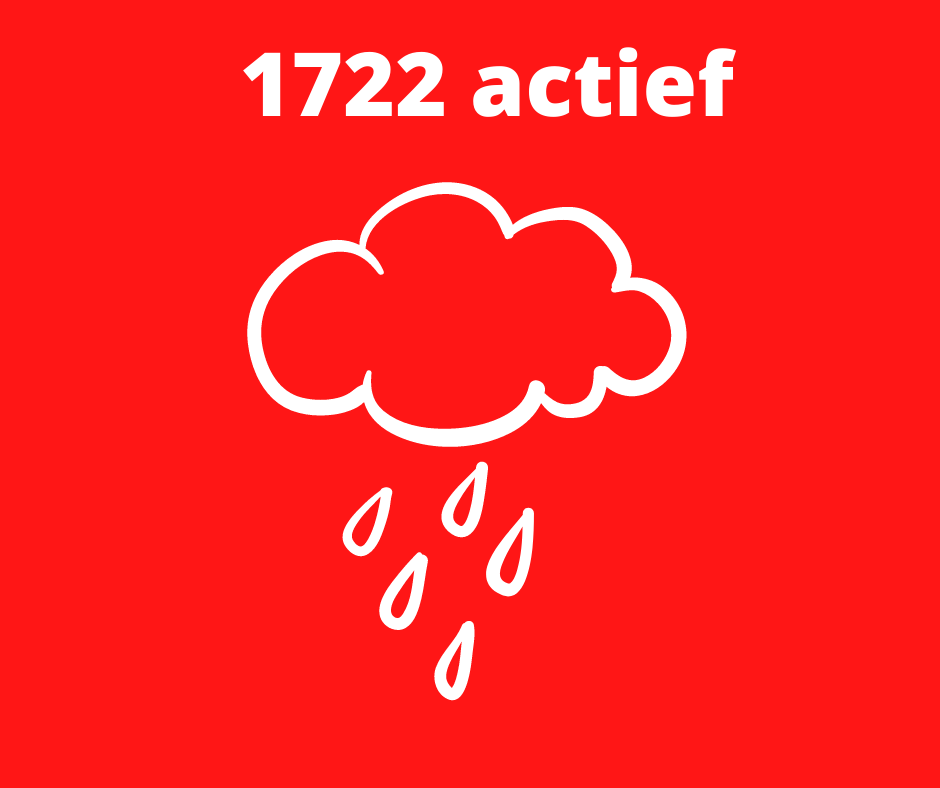 CrisisWVL's tweet image. Het nummer 1722 is actief.  Meld #regen-of #windschade (zonder mensenlevens in gevaar) bij voorkeur online via 1722.be Wèl mensenlevens in gevaar?  Bel het noodnummer 112.